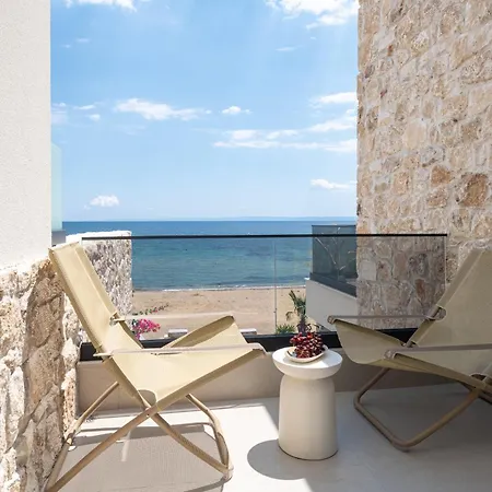Villa Strovilla Mare Beachfront With Private Pool Psakoudia